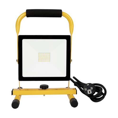 FLOOD LED LIGHT 30W 4000K 2400 LUMENS IP65  WITH STAND AND HANDLE