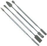 SET OF FOUR INOX SPATULAS WITH DOUBLE HEAD