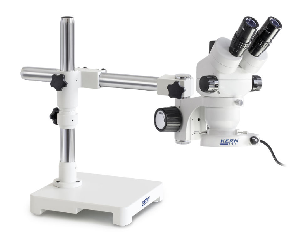 KERN OZM-98 SERIES  ZOOM STEREOMICROSCOPE WITH  SIMPLE OVERHANGING STAND