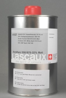 LASCAUX ACRYLIC RESIN 550/675-32% MAT